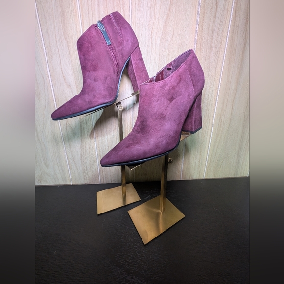 Marc Fisher Shoes - Marc Fisher Suede Heeled Boots - Plum
